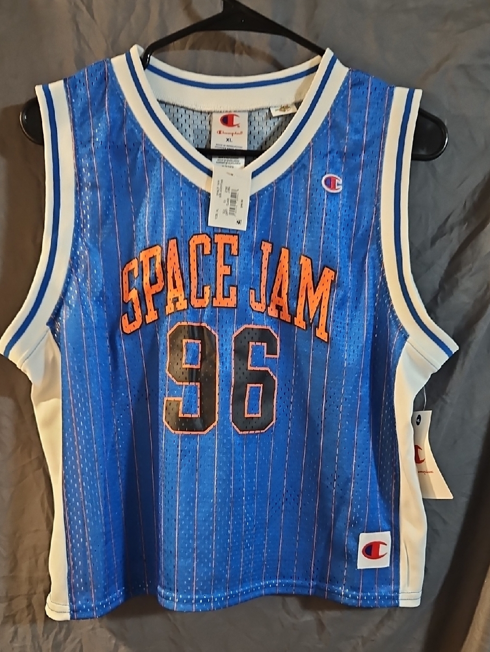 Space Jam x NCAA March Madness Adult Cropped Jersey: BLUE: NEW WITH TAGS: XL